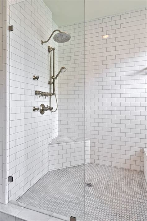 Check out our corner shower bench selection for the very best in unique or custom, handmade pieces from our bathroom décor shops. Corner Shower Bench - Transitional - bathroom - Avenue B