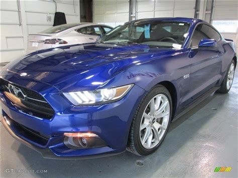 2015 Deep Impact Blue Metallic Ford Mustang Gt Premium Coupe 103185464