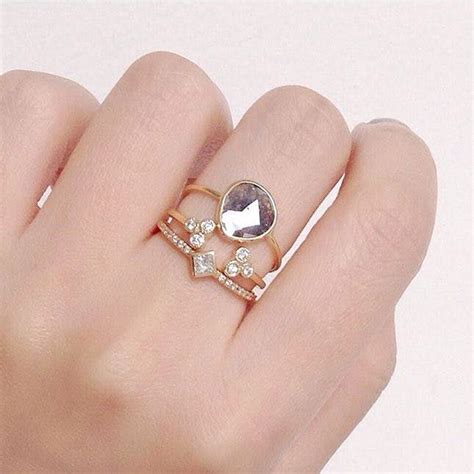 15 Unique Fitted Engagement Ring And Wedding Band Combos That Just