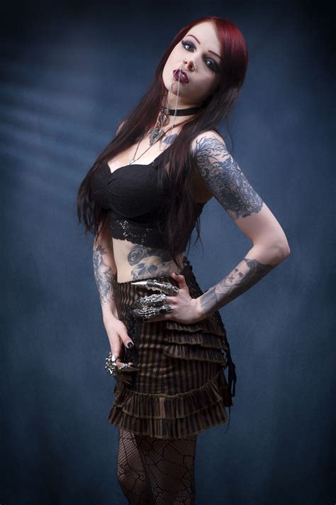 Patriciaabsinthe Gothic Tattoos Piercings Phoenix Design