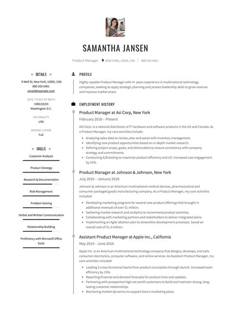 24 Product Manager Resume Examples And Guide For 2023