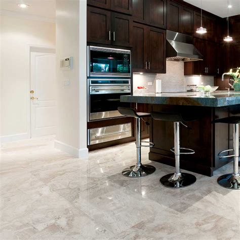 Consider the walls tiles or floor tiles, tiles are the inseparable part of modular kitchens. Diana Royal Polished Marble Tiles 24x24 - Country Floors of America LLC.