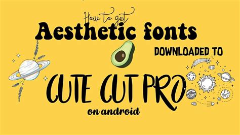 How To Get Aesthetic Fonts Downloaded Onto Cute Cut Pro On An Android