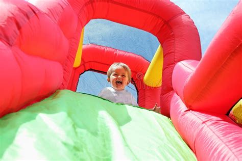 Bouncy Castle Slide Stock Image Image Of Kids Playground 31520615