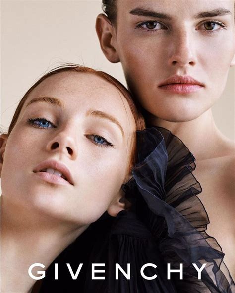 Two Women With Blue Eyes Are Posing For The Cover Of Givenchy S Fall