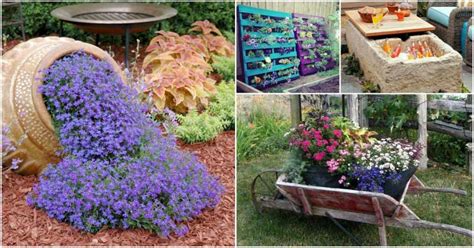 Great idea for repurposing in the garden old funnels. 17 Creative Landscaping Ideas for Your Backyard ...
