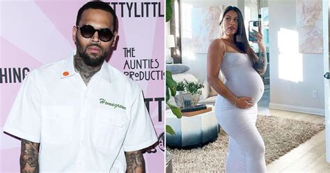 Chris Browns Alleged Baby Mama Shows Off Growing Belly