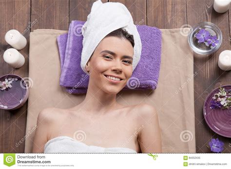 Girl Spa Massage Sauna Relaxation Bath Stock Image Image Of Health Mask 84552435