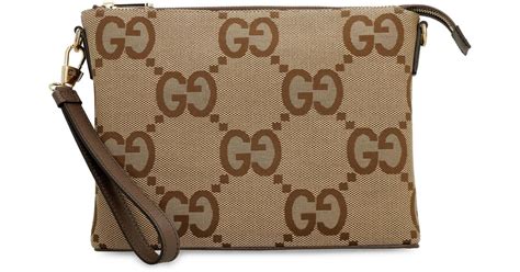 Gucci Jumbo Gg Canvas Messenger Bag For Men Lyst