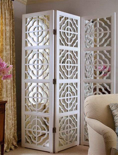 Mirrored Folding Screen traditional-screens-and-room-dividers | Mirror
