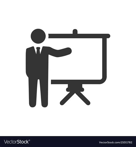 Business Presentation Icon Royalty Free Vector Image