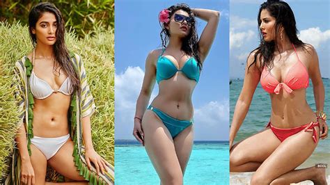 Hot Summer Pooja Hegde Urvashi Rautela Hottest Unseen Bikini Moments