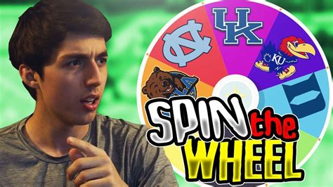Spin The Wheel Of Colleges Nba 2k17 Squad Builder Youtube