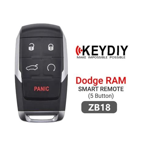 Keydiy Universal Smart Proximity Remote Key Dodge Ram Style 5 Button Zb18 39 60 Picclick
