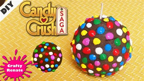 Diy Candy Crush Color Bomb Candle How To Make Candles Youtube
