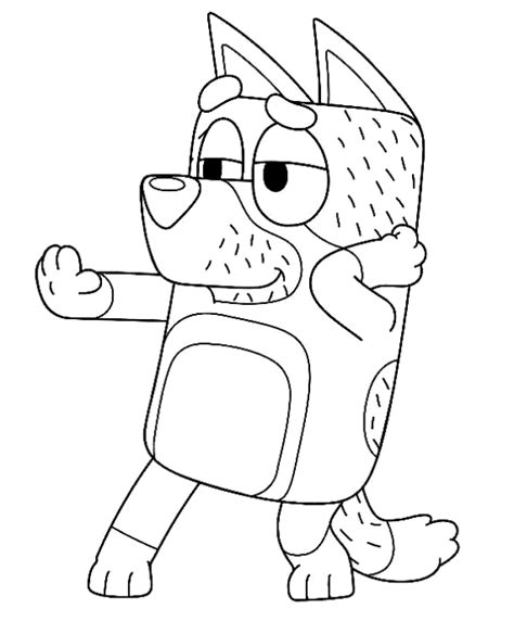 Drawing 4 From Bluey Coloring Page Coloring Home