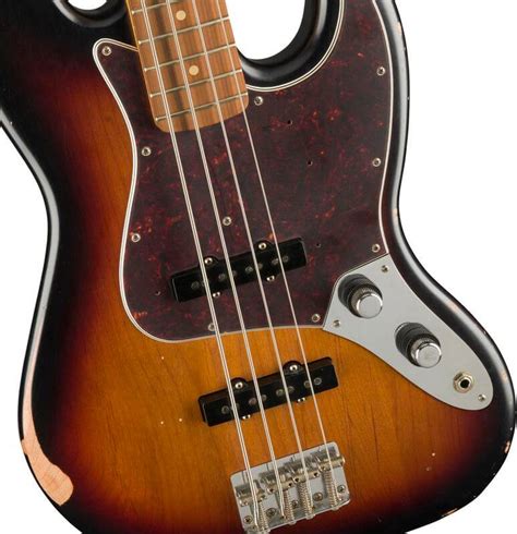 Fender 60th Anniversary Roadworn 60s Jazz Bass Pf 3 Color Sunburst