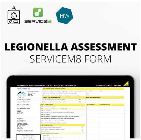 Download our risk assessment checklist here to. Legionella Risk Assessment ServiceM8 Form (Digital Product ...