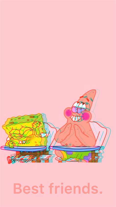 Couple Cute Spongebob And Patrick Best Friends Wallpaper