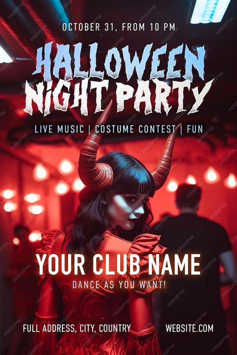 Premium Psd Halloween Poster Template Psd Halloween Night Party Flyer Banner Social Media Post