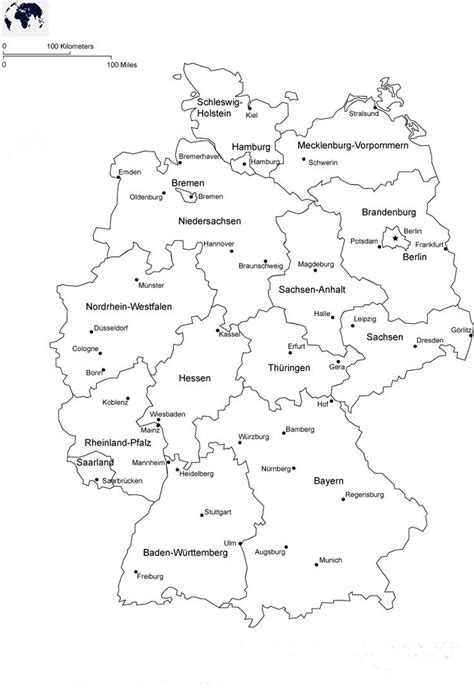 Pin On Blank Map Of Germany