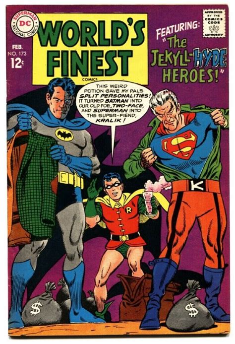 Worlds Finest 173 Comic Book 1968 First Silver Age Two Face