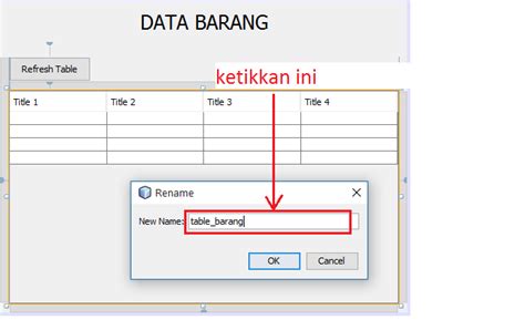 Cara Menampilkan Data Dalam Sebuah Tabel Pada Jframe Javanetbeans