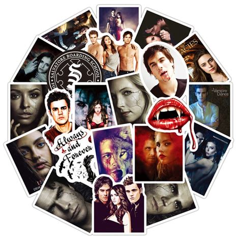 50pcs The Vampire Diaries Sticker Pack For Laptop Water Etsy