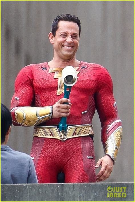 Zachary Levi Suits Up In His Brand New Superhero Costume For First