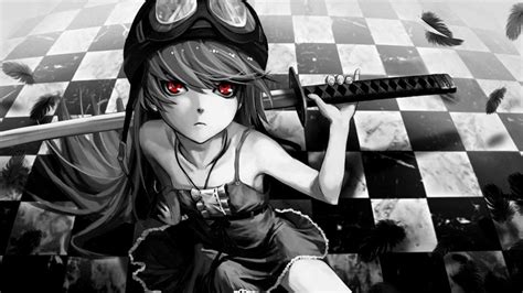 Girl Black And White Anime Wallpapers Wallpaper Cave