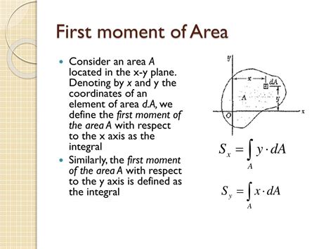 How to calculate the statical or first moment of area of beam sections? PPT - Geometrical properties of cross-sections PowerPoint ...