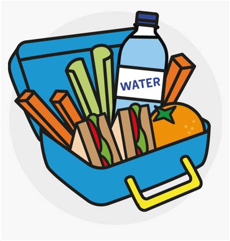 School Snack Cliparts Clipart Lunch Box Hd Png Download Kindpng