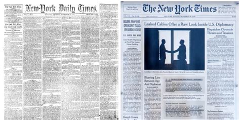 What Newspapers Looked Like When They Were First Published Business