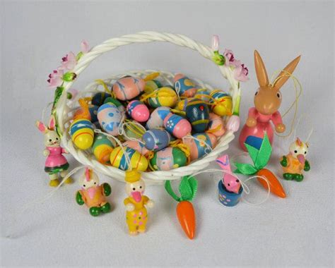 Vintage Easter Egg Tree Miniature Wooden Etsy Vintage Easter Egg