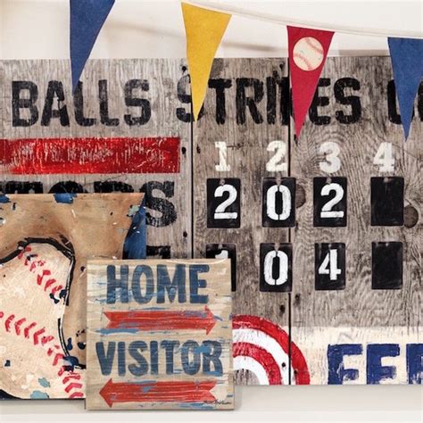 Baseball Scoreboard Etsy