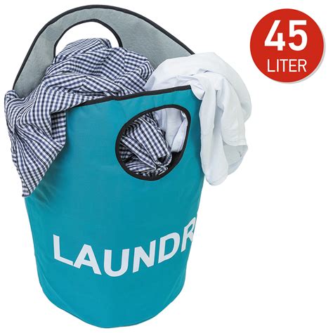 Tatkraft Bagy Laundry Bag With Handles Premium Quality Fabric Blue