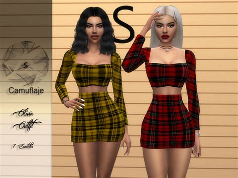 Olivia Outfit By Camuflaje At Tsr Sims 4 Updates