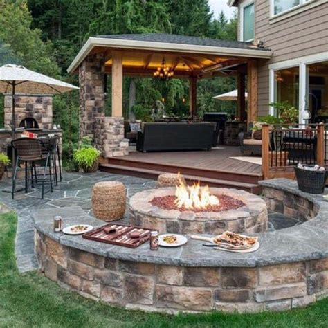 Top 60 Best Outdoor Fire Pit Seating Ideas Backyard Designs