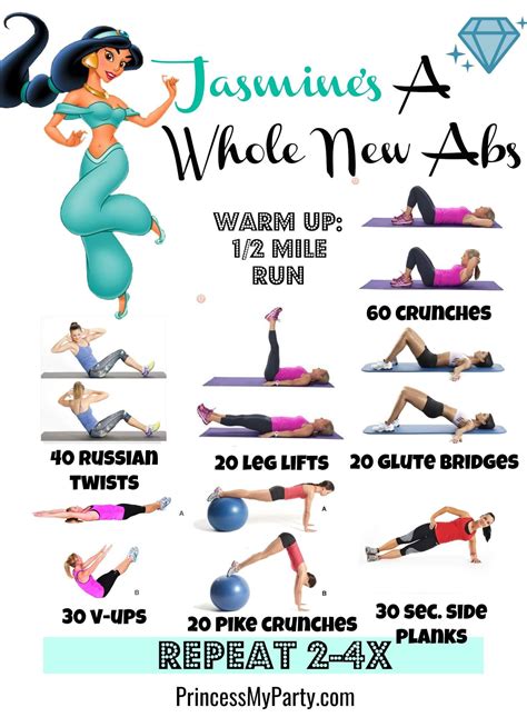 Must Try Disney Princess Inspired Workouts To Kick Off The New Year Princess My Party Fun