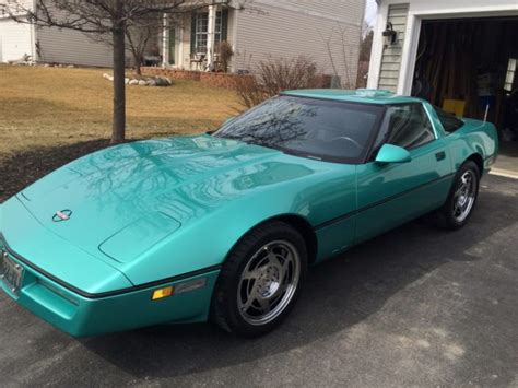 Very Clean 1990 Corvette Coupe 59000 Miles Rare Turquoise