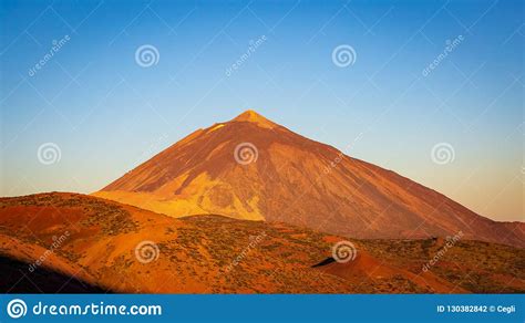 El Teide Volcano Peak On Tenerife Island Stock Photo Image Of View