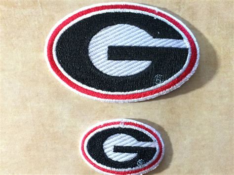 2 Embroidered Georgia Bulldogs Patches Iron By Victorysportspatch