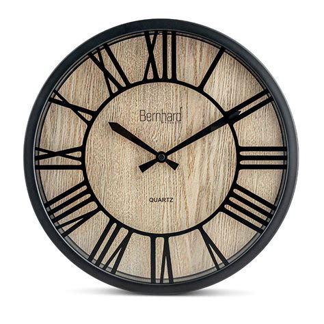 Brown Farmhouse Wall Clock Bernhard Products