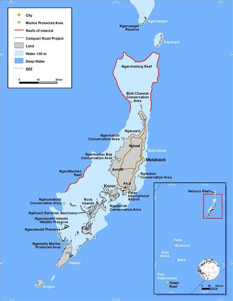 Palau Islands Micronesia South Pacific Pacific Ocean Wake Island