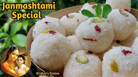 Janmashtami Special Coconut Ladoo Iskcon Prasad Ekadashi Recipe