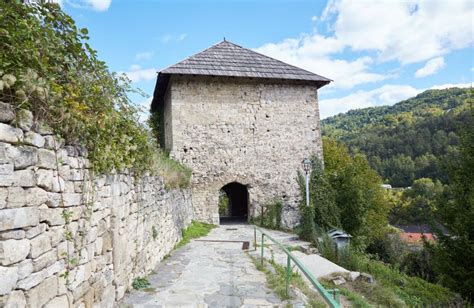 The Historic Stone Fortress Of Jajce In Bosnia And Herzegovina