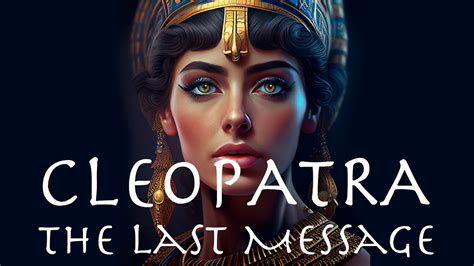 Cleopatra The Last Queen Of Ancient Egypt Ai Youtube
