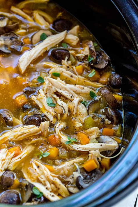 My husband and i make this soup at least twice a month. Slow Cooker Chicken and Wild Rice Soup - Jessica Gavin