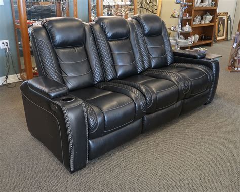 Ashley Power Reclining Sofa New England Home Furniture Consignment