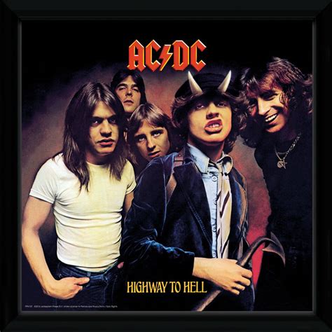 Acdc Highway To Hell Framed Album Cover — Poster Plus